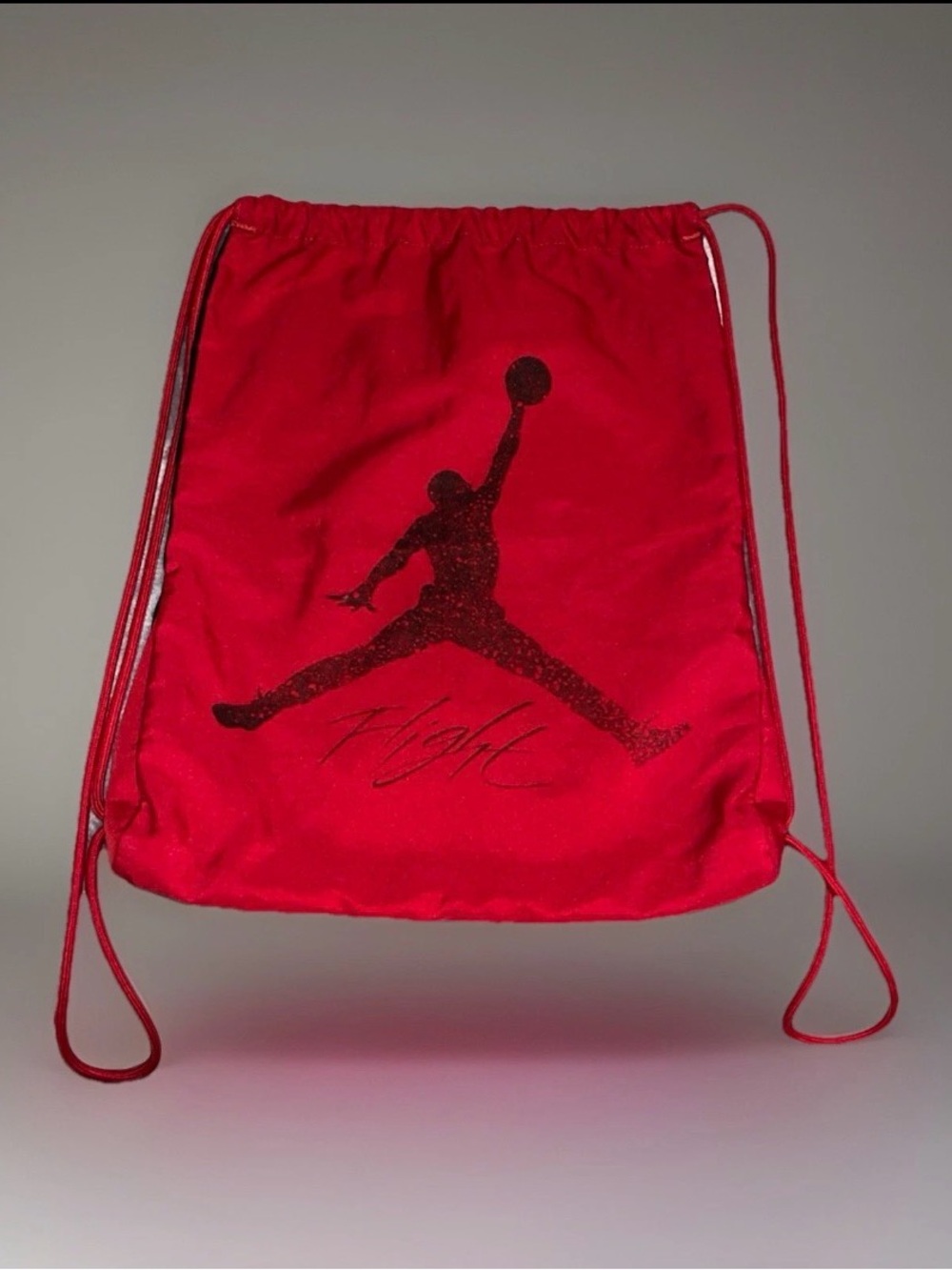 Jordan Flight Club Lightweight Drawstring Gym Bag/Backpack(Red)